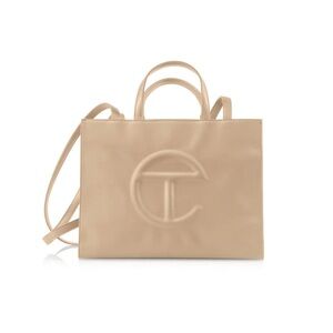 Authentic Telfar Cream Medium Shopping Bag